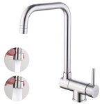 Robinet de cuisine rabattable mitigeur dvier repliable bec rotatif 360 mitigeur cuisine en acier bross ...