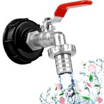 Robinet - adaptateur cuve 1000l - compatible ibc - plastique et m�tal - entr�e 60 cm - sortie dn40 / ...