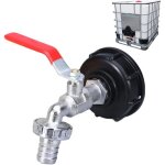 Robinet cuve 1000l recuperateur eau de pluie adaptateur rservoir deau ibc 3 / 4robinet de jardin pour ...