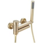 Robinet douche mural - mhy� - laiton - monocommande - mitigeur baignoire - douchette incluse - flexible ...