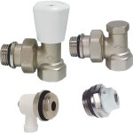 Robinet equerre thermostat radiateur a eau chaude chauffage central garantie 2 ans