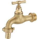 Robinet ext�rieur traditionnel m�le 15x21 - m�le 15x21 + raccord au nez �15 noyon & thiebault
