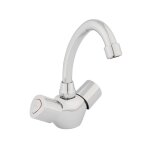 Robinet m�langeur - garis - tempo r02 - 13026ec - bec haut pivotant - t�te ms 400k - mousseur neoperl ...