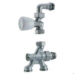 Robinet de radiateur monotube �querre 1 / 2 d16 - giacomini - r436ix043