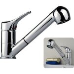 Robinet de salle de bain cuisine mitigeur de lavabo avec douchette extractible