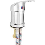 Robinet de salle de bain avec douchette extractible - pzcc - mitigeur monobloc chaud / froid - tuyau ...