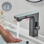 Robinet salle de bains infrarouge mitigeur lavabo automatique � infrarouge robinet lavabo de salle de ...