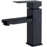 Robinet salle de bain mitigeur de lavabo avec poigne carre robinetterie pour salle de bain mousseur ...