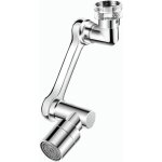 Robinet de salle de bain pivotant en laiton chrom - embout orientable - arateur bimode - n2144