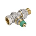Robinet thermostatique dn10 et dn15 avec limiteur de d�bit - danfoss - corps ra - dv 10 droit - mural ...