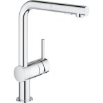 Robinetterie de cuisine grohe minta 30274000 l - size - bec douchette - chrome starlight - silkm - easydock ...