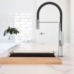 Robinetterie cuisine hideno mitigeur vier  douchette mobile chrome essebagno