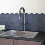 Robinetterie cuisine portofino mitigeur �vier � douchette extractible gris gun m�tal essebagno