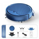 Robot laveur intelligent 3 - en - 1 pilotable par application navigation pr�cise aspiration 2000pa 135ml ...