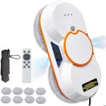 Robot laveur de vitre - aspiration 3800pa - double jet deau - avec t�l�commande - 3 modes de nettoyage ...