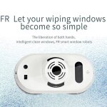 Robot laveur vitre electrique - haopyou - blanc - contrle dapp - ups anti - chute