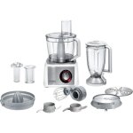 Robot multifonction - bosch - b1emc812s8 - 1250 w - 39 l - variateur de vitesse + turbo - blanc / inox ...