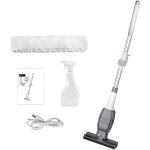 Robot nettoyeur de vitres nettoyage rapide extensible design ergonomique 24 x 130 cm gris