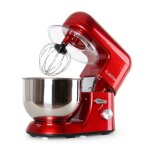 Robot ptissier - klarstein - 1200w - robot cuisine - bol mlangeur en inox de 5l - 6 vitesses - robot ...