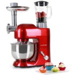 Robot pâtissier - klarstein - robot cuisine - mixeur - hachoir - 1200w - robot multifonction - 5l - rouge ... Robot pâtissier - klarstein - robot cuisine - mixeur - hachoir - 1200w - robot multifonction - 5l - rouge ...