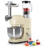 Robot pâtissier - klarstein lucia - robot cuisine - hachoir - mixeur - 1200w bol 5 l - robot multifonction ... Robot pâtissier - klarstein lucia - robot cuisine - hachoir - mixeur - 1200w bol 5 l - robot multifonction ...