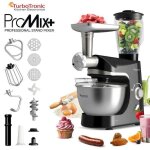 Robot p�tissier multifonction 2000w ? turbotronic tt - 007 ? bol 5l ? batteur fouet crochet ? noir