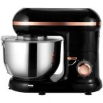 Robot ptissier multifonction kitchen move dallas noir et gold - 1500w - bol 5. 5l