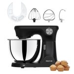 Robot p�tissier prixton kr350 multifonctions 8 litres 2000w 6 vitesses 3 accessoires matte black