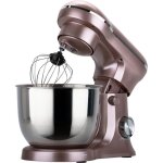 Robot p�tissier - royal swiss - 1500w - bol inox 5l - 10 vitesses + pulse - rose gold