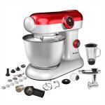 Robot pétrin pâtisser multifonctions kitchen mix km284mex professional avec machine à pâtes et kit tranchoir ... Robot pétrin pâtisser multifonctions kitchen mix km284mex professional avec machine à pâtes et kit tranchoir ...