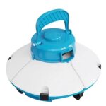 Robot de piscine - bestway - frisbee - autonome - nettoyage fond plat - 5x3m max - bleu Robot de piscine - bestway - frisbee - autonome - nettoyage fond plat - 5x3m max - bleu