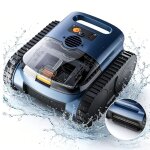 Robot piscine sans fil nettoie sol / parois / ligne d?eau autonomie 180min&200m� puissant filtration ...