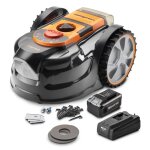 Robot tondeuse autonome 24v - 8ah double cam�ra hdr sans fil p�rim�trique ? le robot le plus simple du ...
