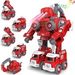 Robot voiture jouet 5 en 1 diy déformation assembler véhicules robot jouet camion pompier véhicules de ... Robot voiture jouet 5 en 1 diy déformation assembler véhicules robot jouet camion pompier véhicules de ...