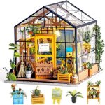 Robotime kit de meubles miniatures en bois pour maison de poupe  monter soi - mme mini maison verte ...