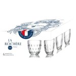 La rochere lot de 4 gobelets troquet motifs