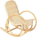 Rocking - chair enfant camillia - rotin et osier - beige - intrieur - avec accoudoirs - a monter soi ...