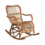 Rocking chair en rotin naturel paya