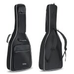 Rocktile housse pour guitare acoustique de luxe ? rembourr� avec bretelles (noir)