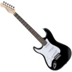 Guitare lectrique - rocktile - pro st3 - bk - l - gaucher - 3 single coils - 22 frets