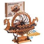 Rokr puzzle en bois 3d bateau dragon lk802 - maquette cr�ative pour adultes et enfants