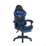 Rolipo chaise gaming - si�ge gaming - fauteuil de bureau avec repose - pieds - soutien lombaire - cuir ...