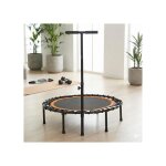 Rolipo trampoline fitness pliable 100x100x110cm avec barre de maintien - mini trampoline int�rieur sport ...