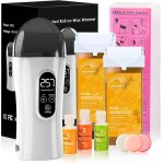 Roll on cire epilation kit chauffe cire �pilation professionnelle avec 2 miel cartouches de cire 100 ...