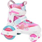 Rollers quad pour enfants hudora my first - fille - taille 30 - 33 - rose - scurit et stabilit
