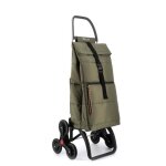 Big polar - chariot de course - 6 roues - vert kaki - tout - terrain monte - escaliers facile stable ...