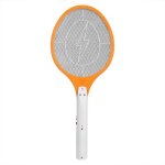 Rom lampe anti - moustique lectrique sans fil rechargeable tapette insecte raquette insectes tueur orange ...