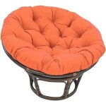 Coussin de balan�oire - orange - 50x50cm - int�rieur / ext�rieur - housse avec fermeture �clair - relaxation ...