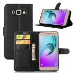 Rongle� wofalo� housse �tui portefeuille coque pu pour samsung galaxy j710 (j7 2016) noir