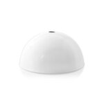 Rosace de plafond h�misph�rique en m�tal blanc avec 1 passage de c�ble : alliez qualit� et �l�gance